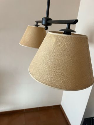 Lámpara de techo rústica