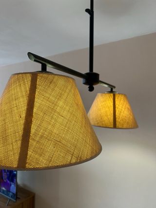 Lámpara de techo rústica