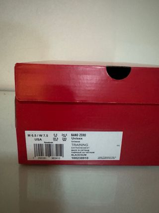 Reebok Nano Zero Unisex Zapatillas Negras