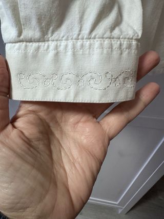 Camisa fallero niño blanco roto