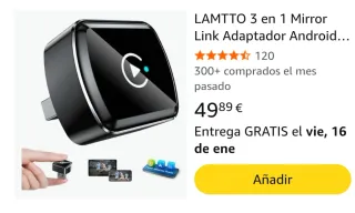 Adaptador Inalámbrico CarPlay Android Auto