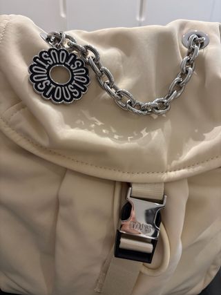 Mochila Tous Beige y Plata