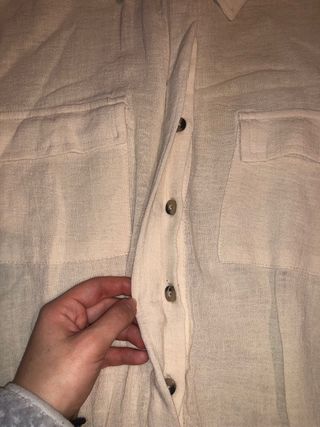 Mono corto beige Bershka Talla XS