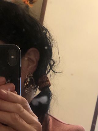 Pendientes de brillantes circulares