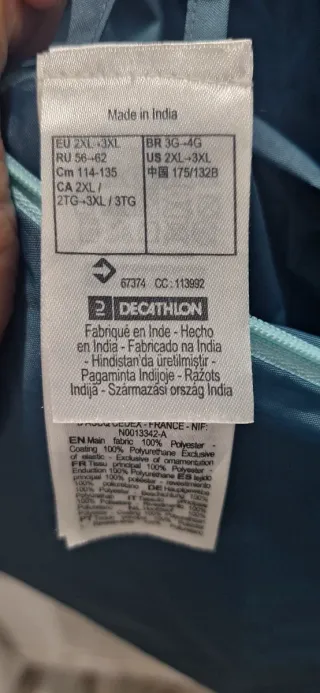 Cortavientos Quechua Azul