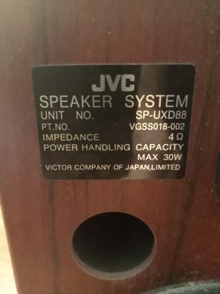 Altavoces JVC VGSS018-002