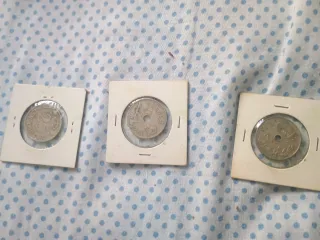 3 Monedas 25 Cts 1937 y 1925
