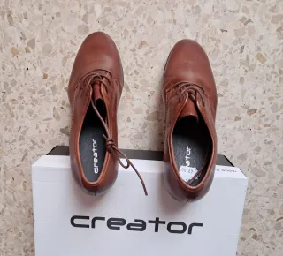 Zapatos Creator Piel Marrón Talla 38 Mujer