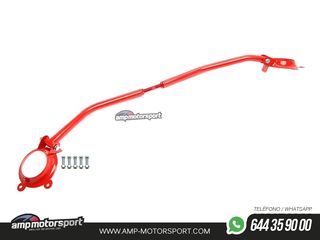 BARRA DE TORRETAS DELANTERA EN ACERO PARA OPEL CALIBRA 1988-1997 - ROJA