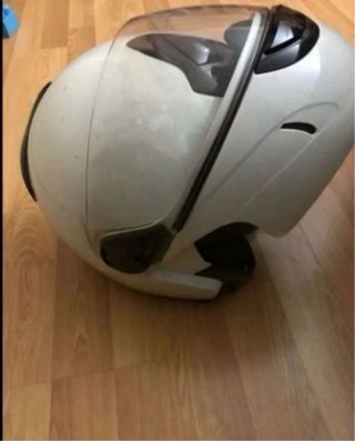 Casco Modular Moto Blanco Nuevo