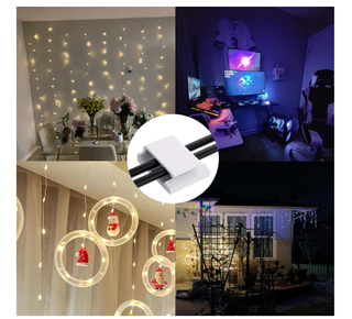 50 clip per strisce LED o cavi piatti