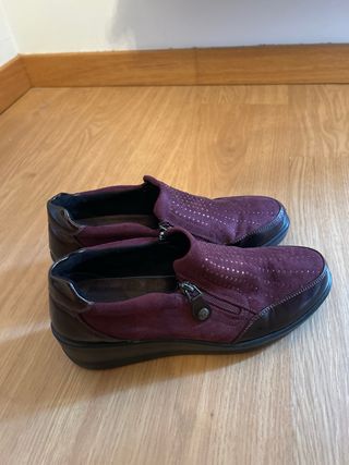 Mocasines Amarpies Burdeos Talla 39