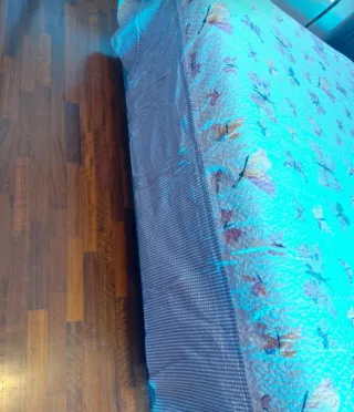 Coperta trapuntata con farfalle