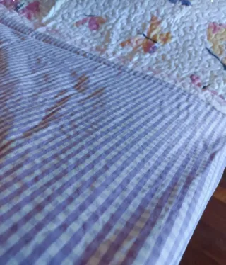 Coperta trapuntata con farfalle