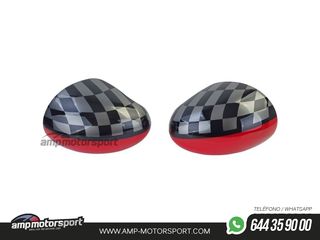 CARCASAS DE ESPEJOS PARA MINI F54 F55 F56 F57 TIPO FINISH FLAG