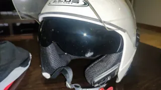 Casco de moto Zeus blanco