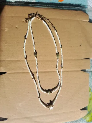 Collar hecho a mano conchas y estrella