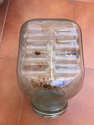 Tarro de cristal para caramelos vintage de 1980