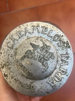 Tarro de cristal para caramelos vintage de 1980