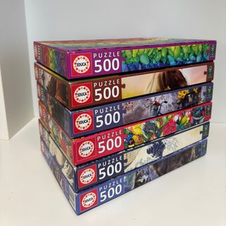Lote 6 Puzzles Educa 500 Piezas