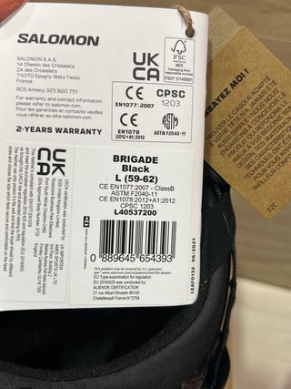 Casco Esquí/Snowboard Salomon Brigade Talla L