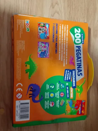 Maletín 200 Pegatinas Dinosaurios Reutilizables