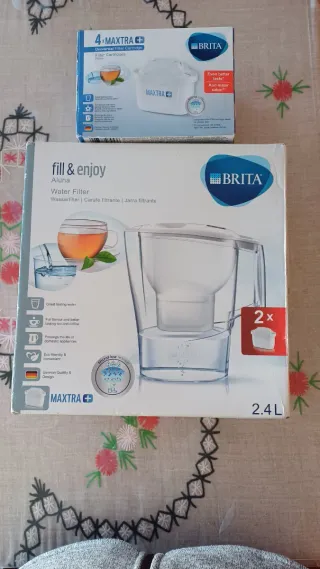 Jarra Brita Aluna 2.4L + 4 filtros MAXTRA+