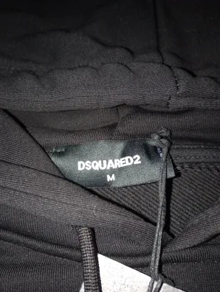 Felpa DSQUARED2 con logo rosso e blu