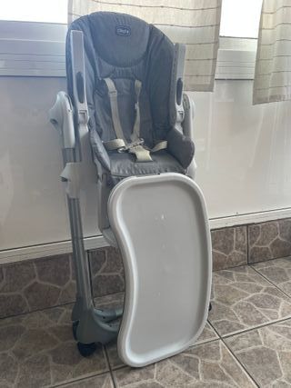 Silla (Trona) Comedor Bebé Chicco Polly Gris