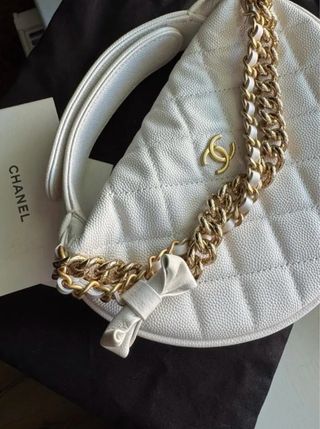 Borsa Chanel Bianca e Dorata