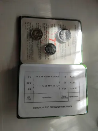 Cartera Monedas Pesetas 1977