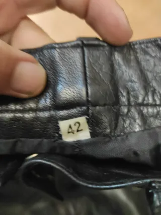 Pantalones Moto Custom Cuero Talla 42