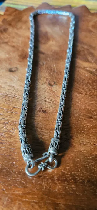 Collana snake in argento