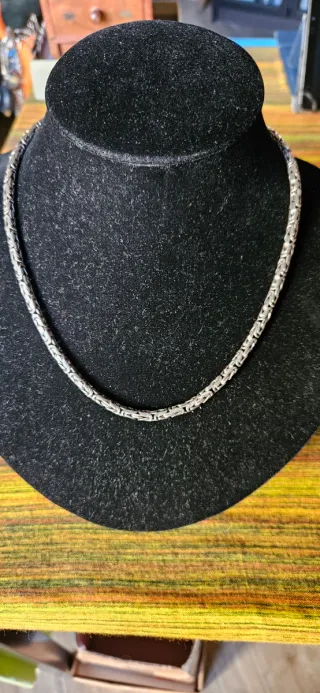 Collana snake in argento