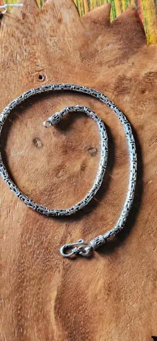 Collana snake in argento