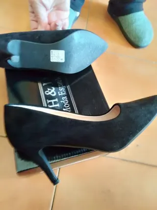 Zapatos de salón H&D negros talla 36