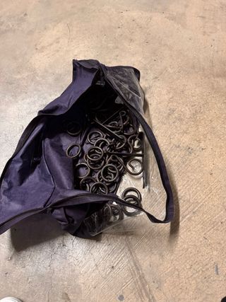 2Barras Cortina y apliques en Metal acabado bronce