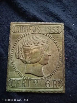Sello Correos 1853 6 Rs