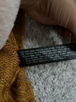 Jersey Zara Camel Pompones Alpaca