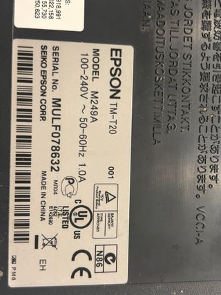 Impresora tickets EPSON TM-T20 + teclado TPV (pack