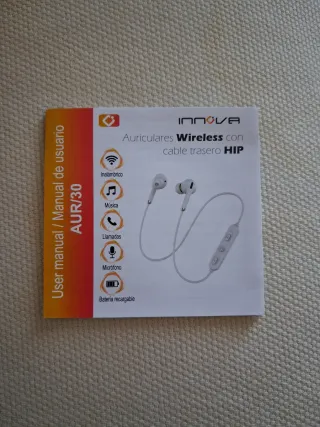 Auriculares Inalámbricos Innova con Cable Trasero