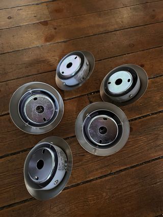 Lámparas colgantes cristal y metal