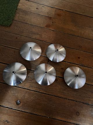 Lámparas colgantes cristal y metal