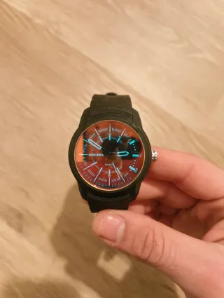 Reloj Diesel Armbar Negro Naranja