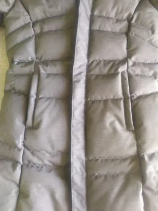 Abrigo plumífero negro mujer T. S-M