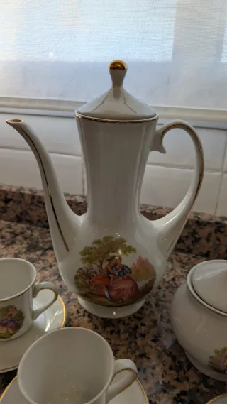 Juego de café porcelana