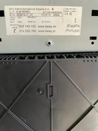 Piani cottura Balay a 3 fuochi