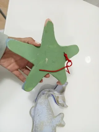 Figuras Estrella y Ballena Resina