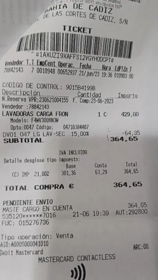 Lavadora LG 8kg Carga Frontal Blanca