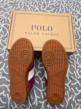Tenis Polo Ralph Lauren Granate/Rojo